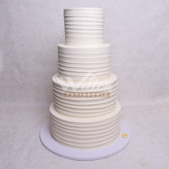 WE10.d WHITE SIMPLE - Wedding Cakes - WILTON PATISSERIE