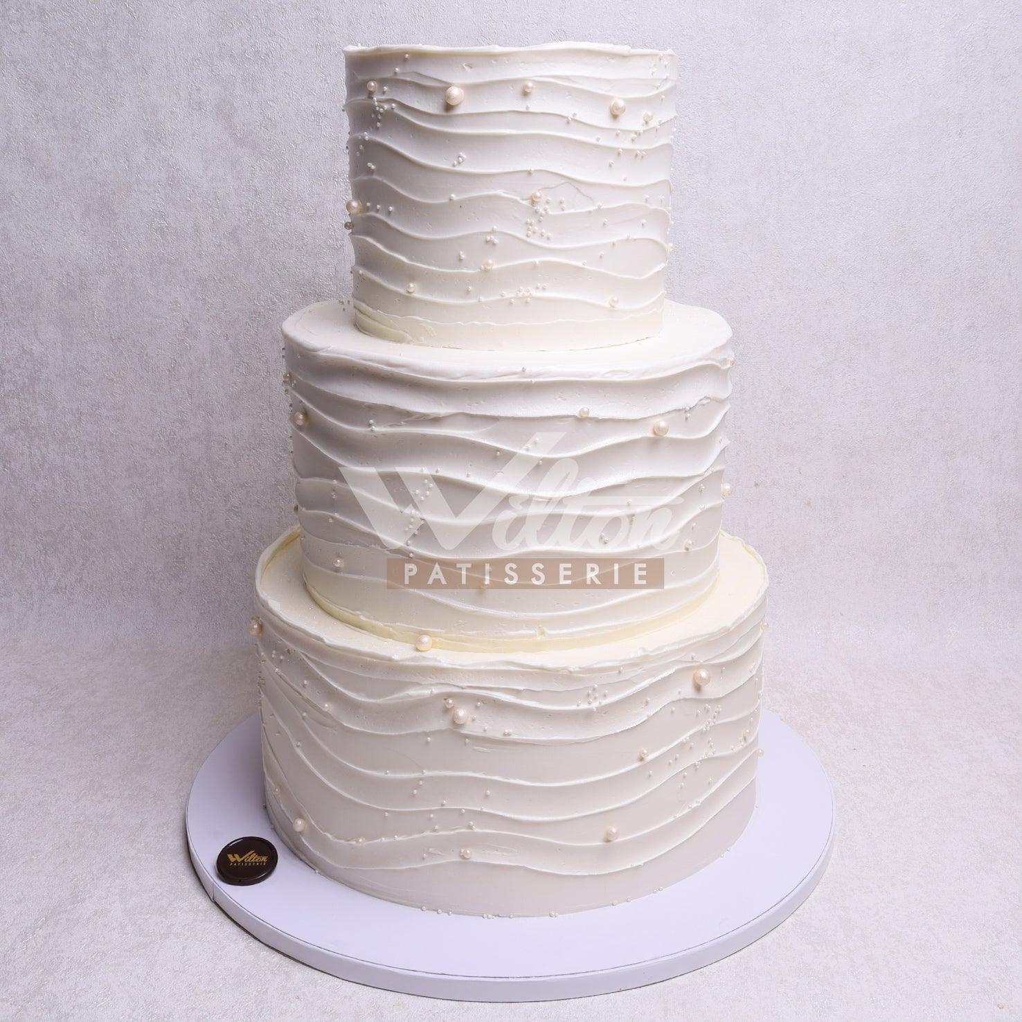 WE10.g WHITE SIMPLE - Wedding Cakes - WILTON PATISSERIE