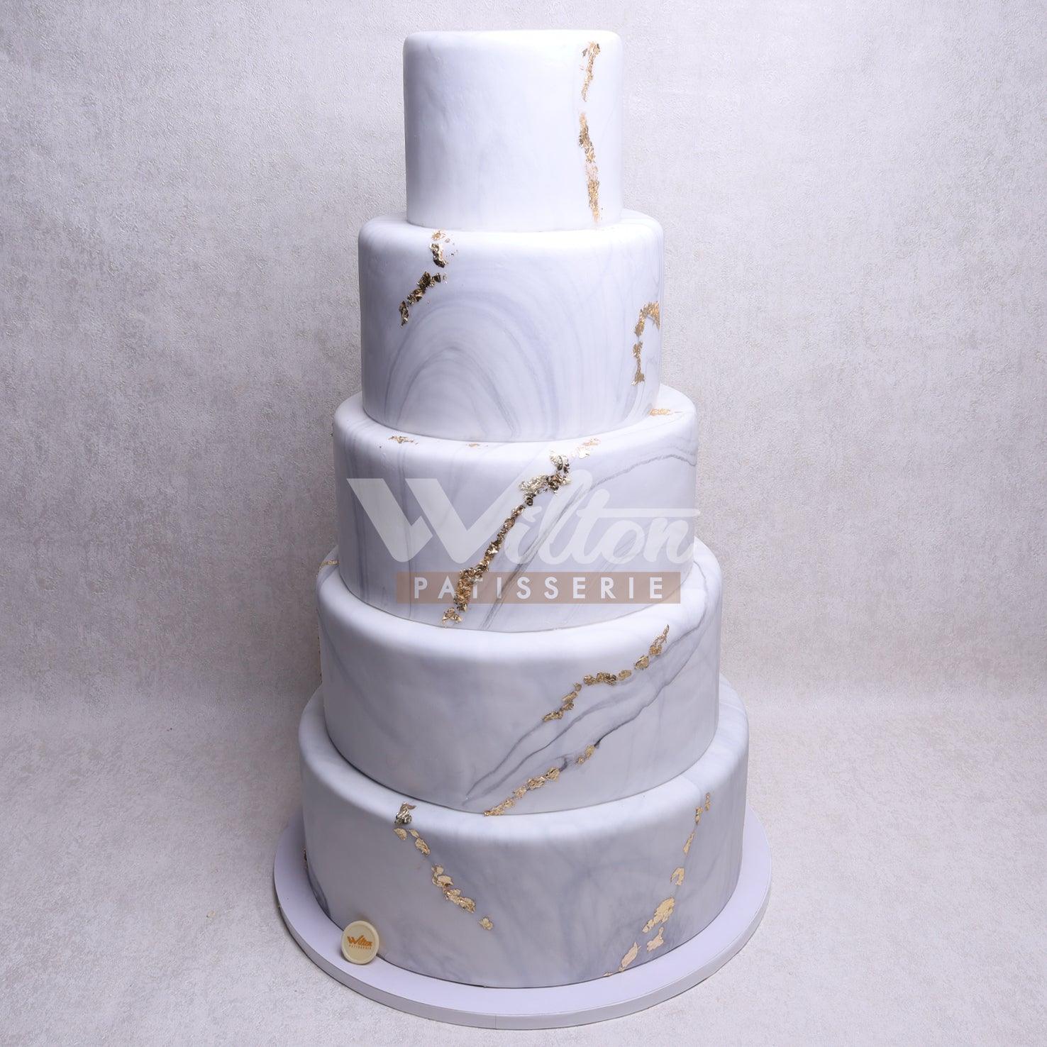 WE12.a MARBLE - Wedding Cakes - WILTON PATISSERIE