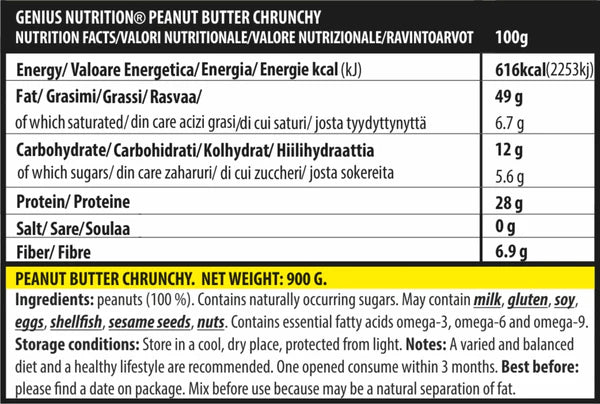 PEANUT BUTTER FITNESS 900g, Genius Nutrition - WILTON PATISSERIE