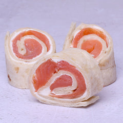 Smoked Salmon in Tortilla Wrap - Canape - WILTON PATISSERIE
