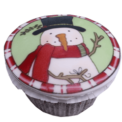 Snowman in circle (Printing) - WILTON PATISSERIE