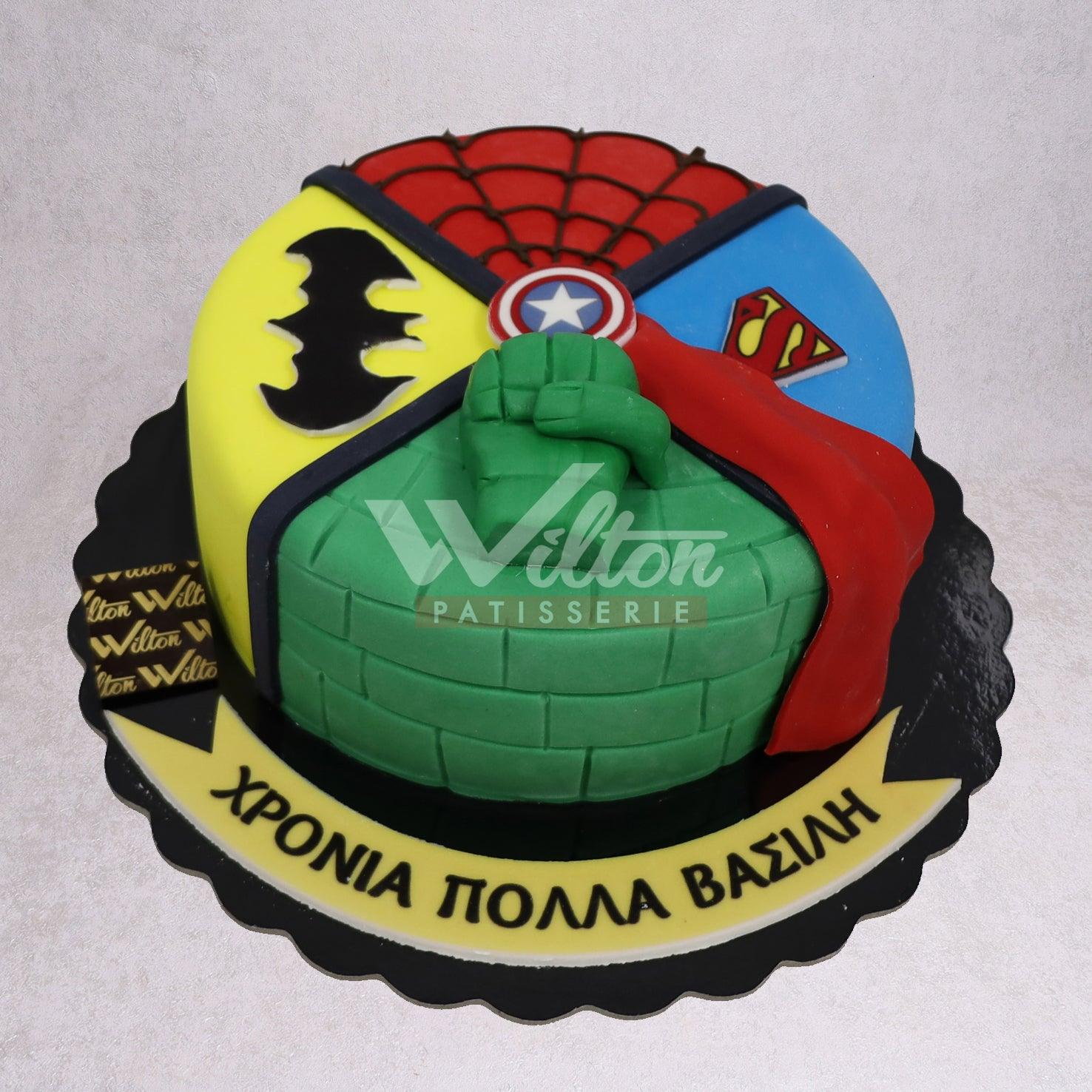 B.4.d MARVEL HEROES - Birthday Cakes - WILTON PATISSERIE