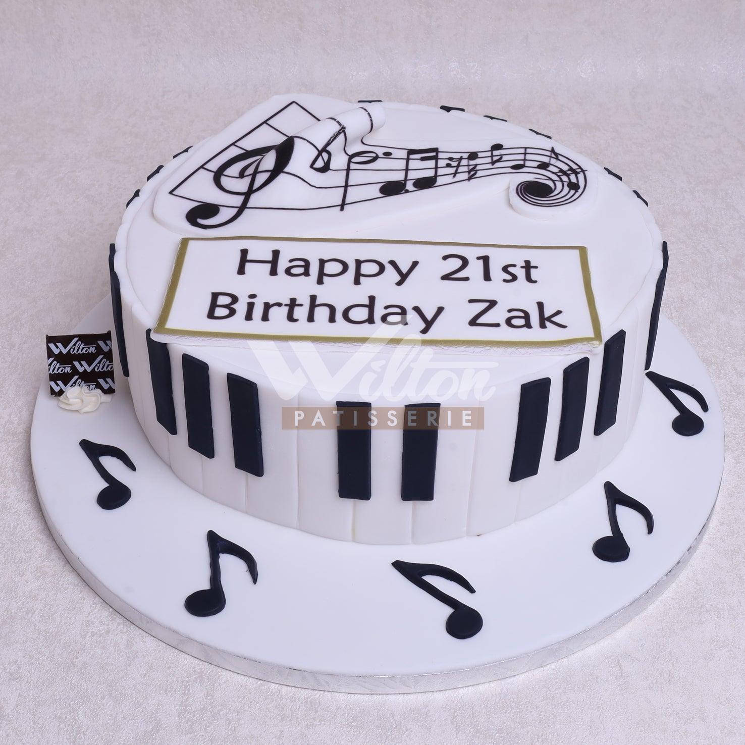 DD.26.a MUSIC - Adult Birthday Cake - WILTON PATISSERIE