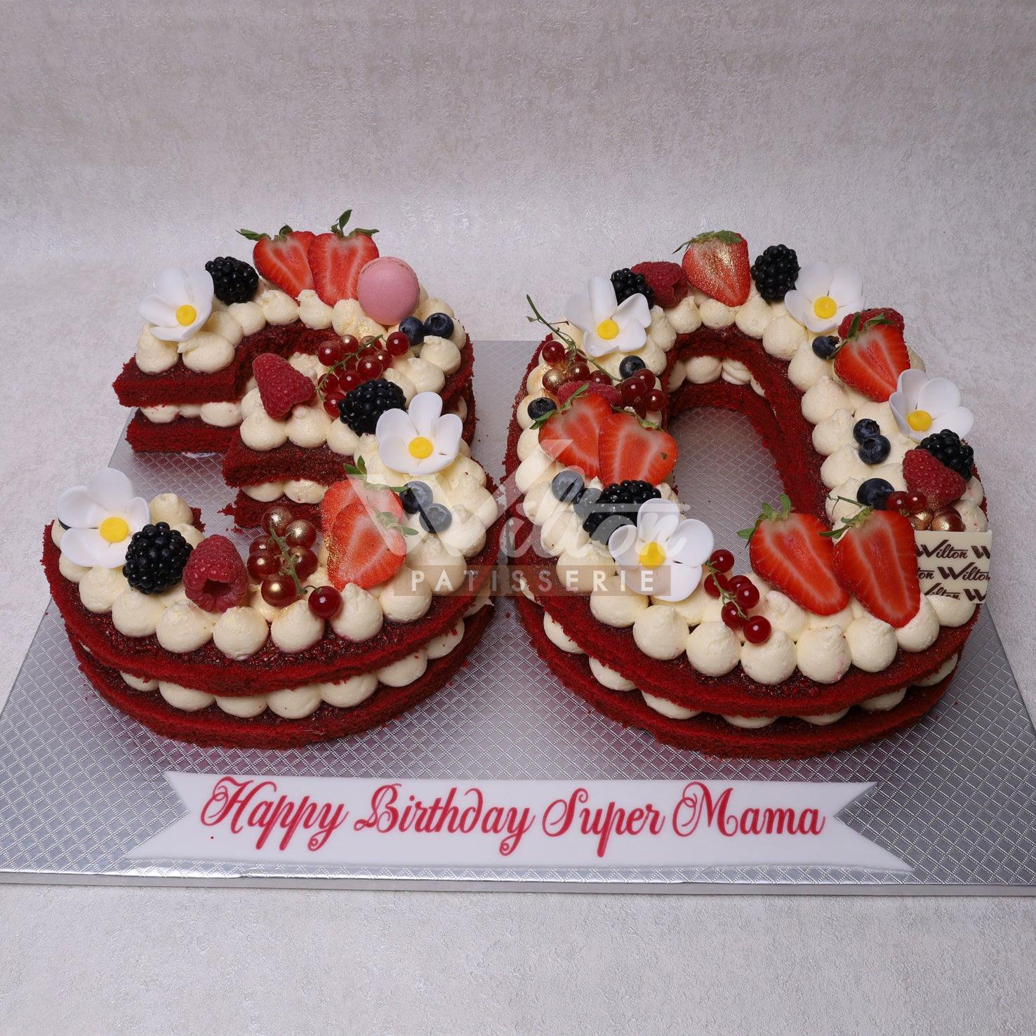 DD.41.d NUMBER 30 - Adult Birthday Cake - WILTON PATISSERIE