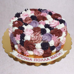 DD.9.a ROSETTE - Adult Birthday Cake - WILTON PATISSERIE