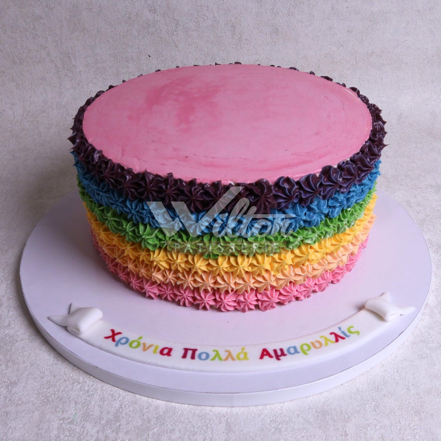 G.6.c RAINBOW - Birthday Cakes - WILTON PATISSERIE