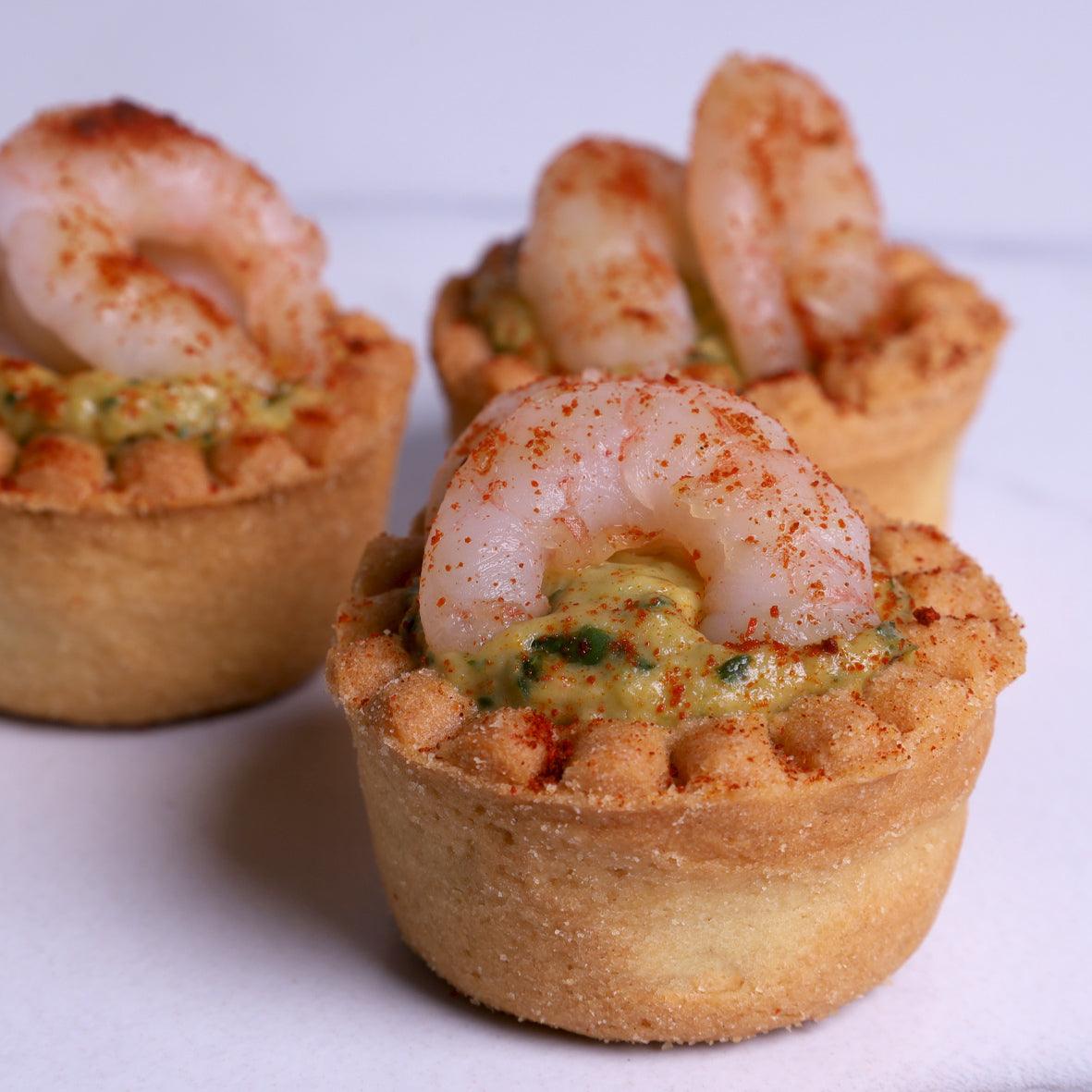 Homemade Guacamole with Baby Shrimps & Smoked Paprika - Canape - WILTON PATISSERIE