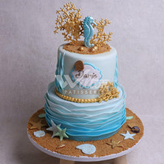 V.1.a SEAHORSE - Christening Cake - WILTON PATISSERIE