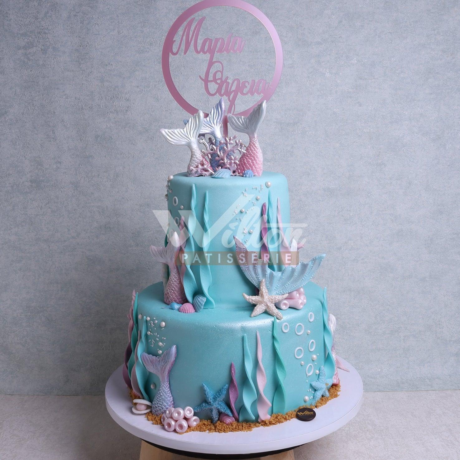V.2.a MERMAID - Christening Cake - WILTON PATISSERIE