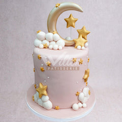 V.8.a MOON AND STARS - Christening Cake - WILTON PATISSERIE