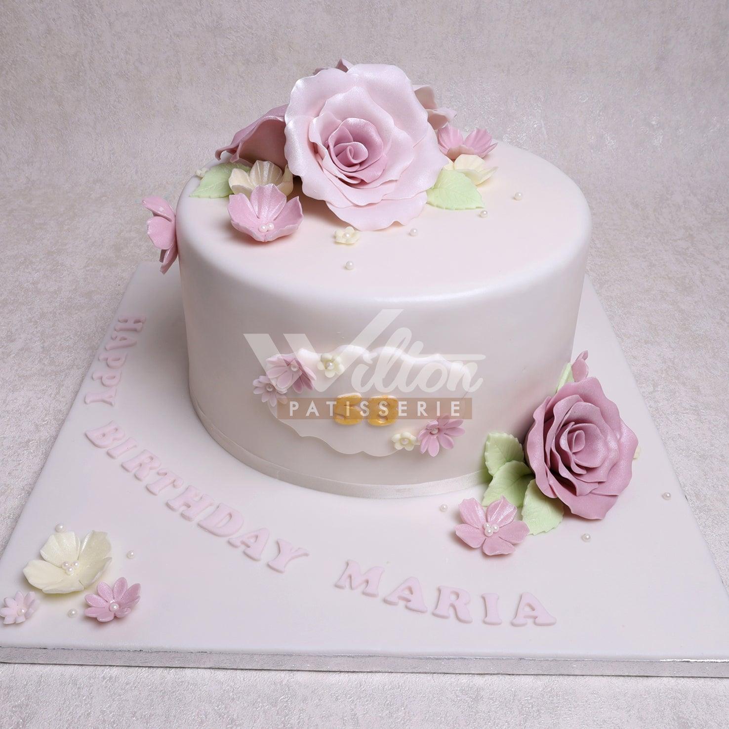 W6.20 FLOWERS - Women Birthday Cakes - WILTON PATISSERIE