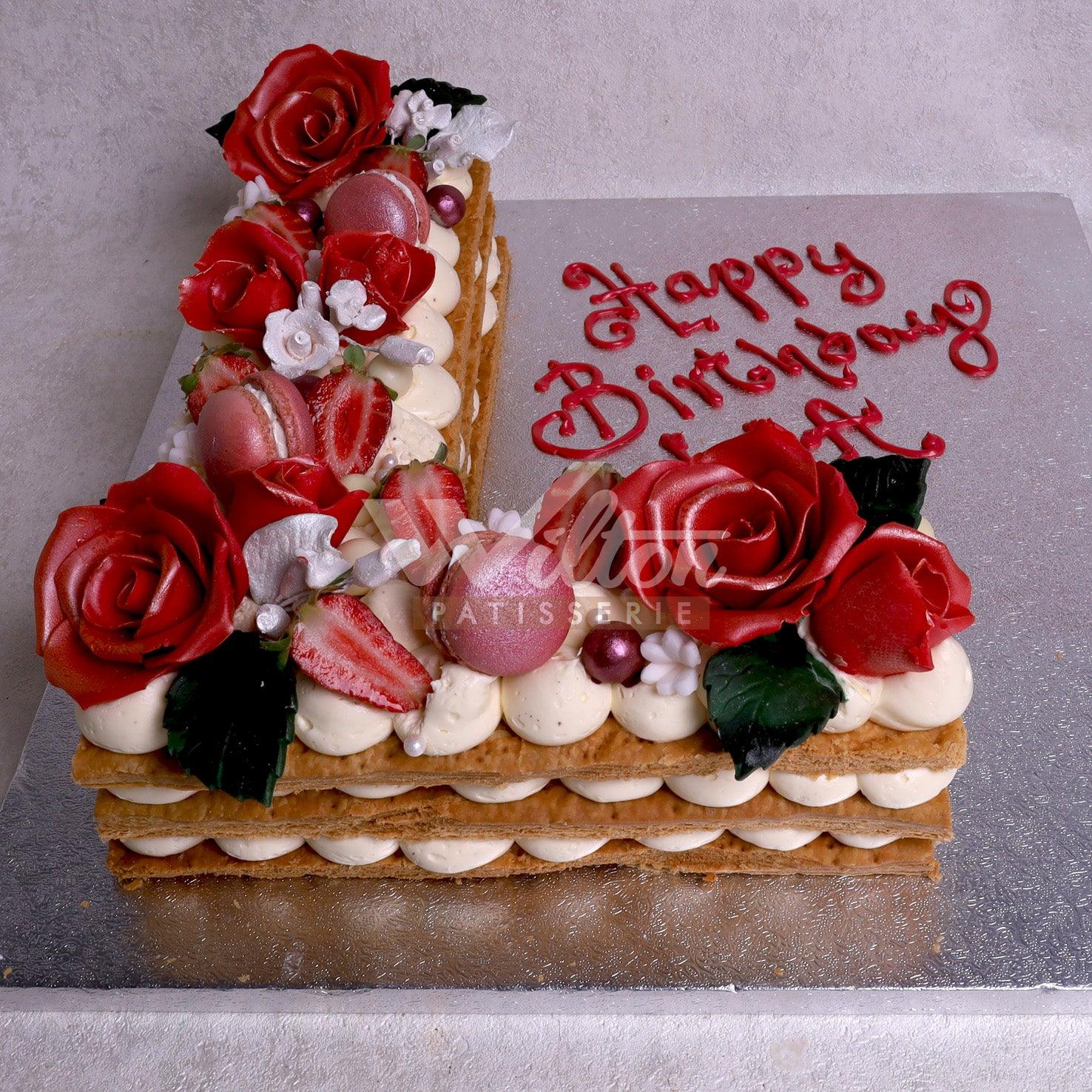 W7.b LETTER - Women Birthday Cakes - WILTON PATISSERIE