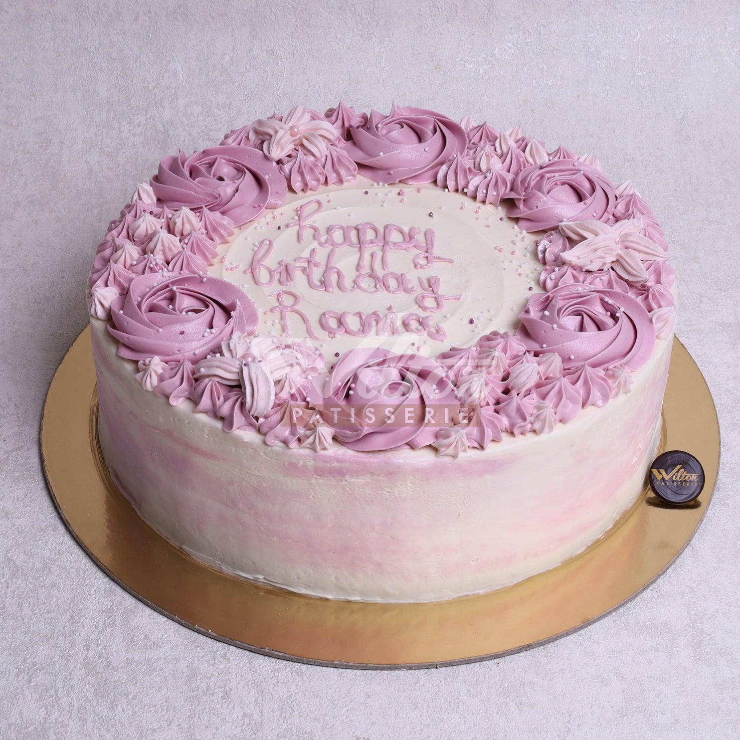 W9.a ROSETTE - Women Birthday Cakes - WILTON PATISSERIE