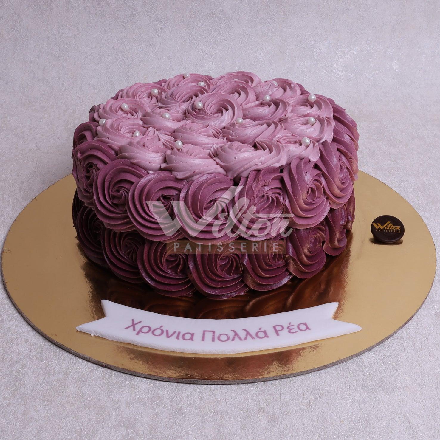 W9.c ROSETTE - Women Birthday Cakes - WILTON PATISSERIE