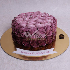 W9.c ROSETTE - Women Birthday Cakes - WILTON PATISSERIE