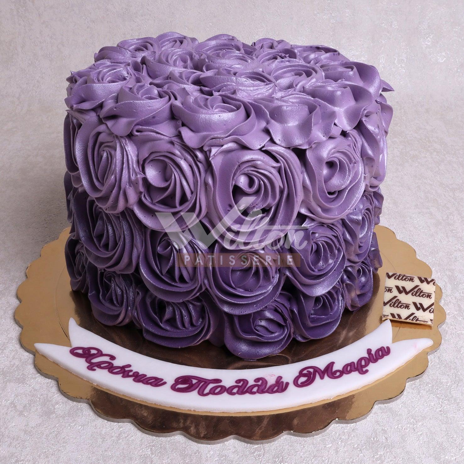 W9.d ROSETTE - Women Birthday Cakes - WILTON PATISSERIE