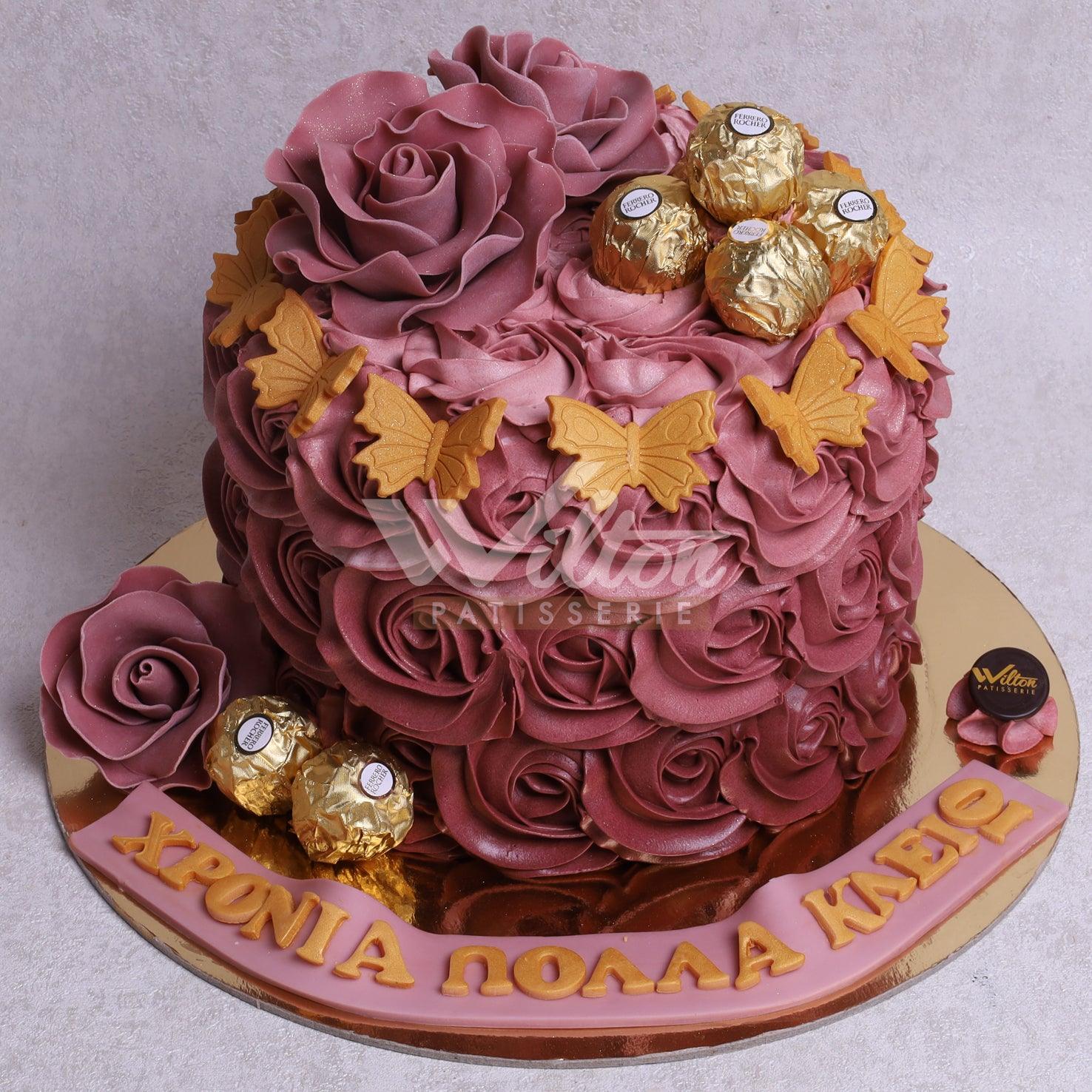 W9.g ROSETTE - Women Birthday Cakes - WILTON PATISSERIE
