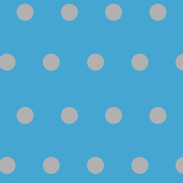 Turquoise Silver Dots 63 (Dots Mat) - WILTON PATISSERIE