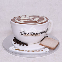 DD.74.a CAPPUCCINO - Adult Birthday Cake - WILTON PATISSERIE