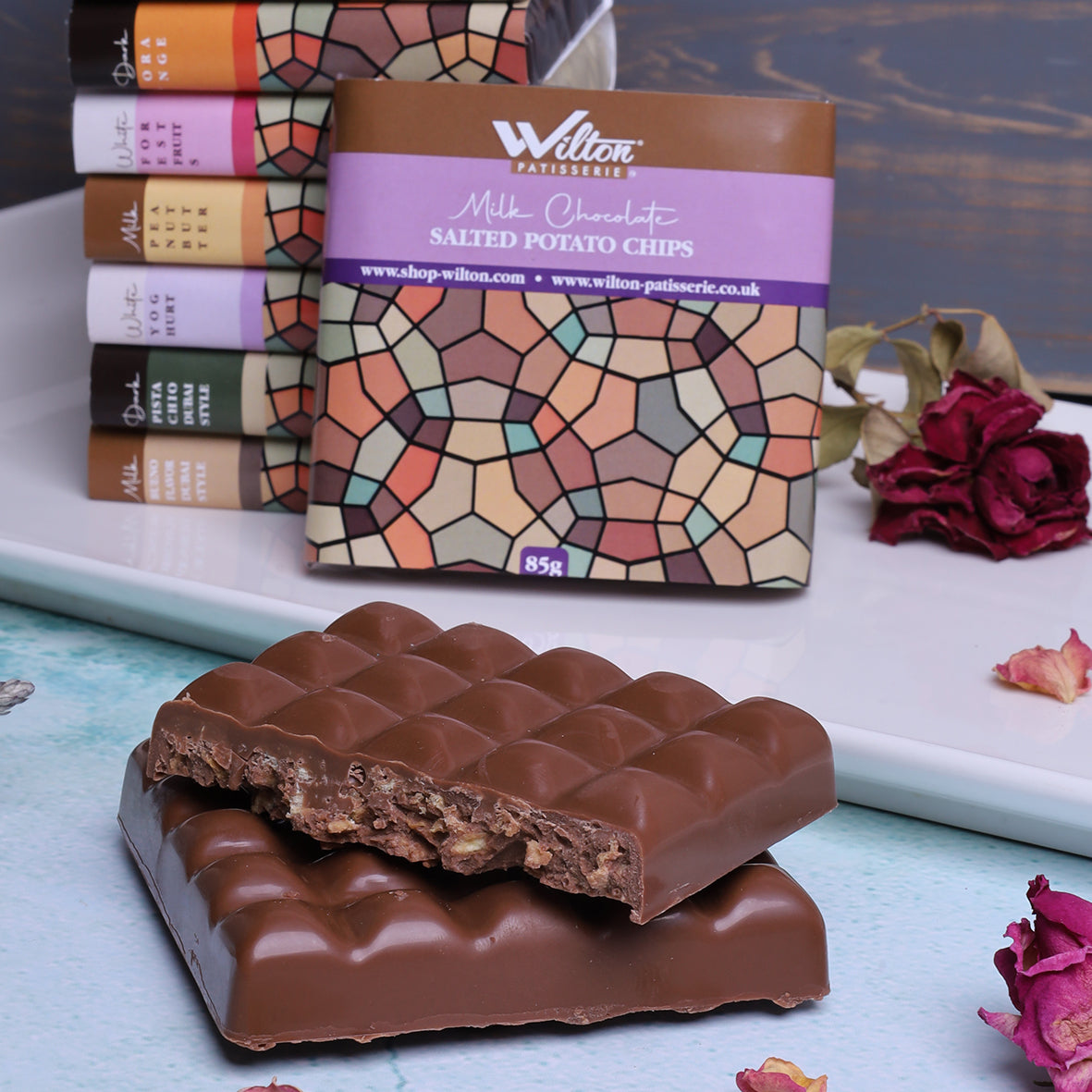 Milk Chocolate Salted Potato Chips 85g - WILTON PATISSERIE