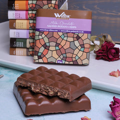 Milk Chocolate Salted Potato Chips 85g - WILTON PATISSERIE