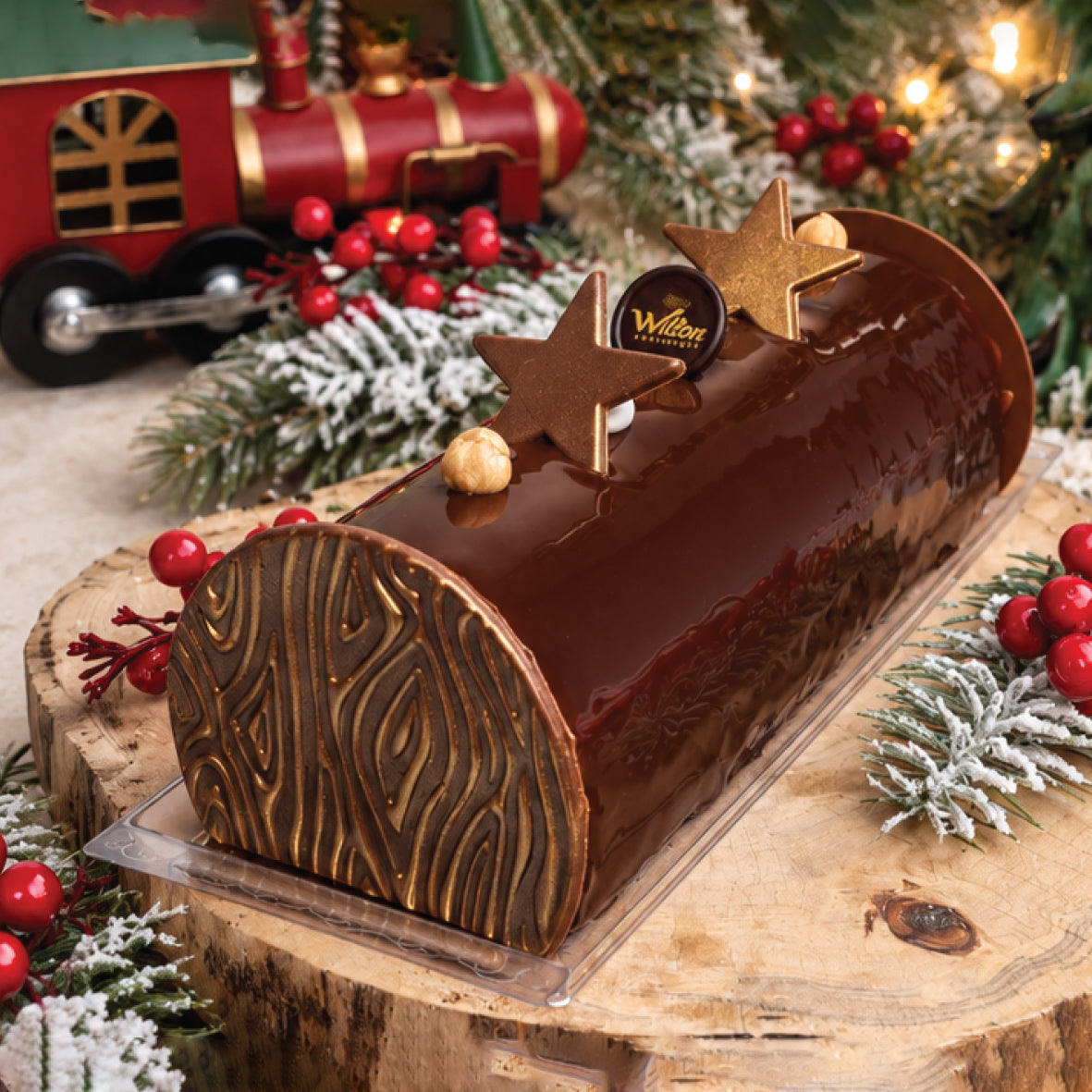 SWISS ROLL PRALINE LOG - WILTON PATISSERIE