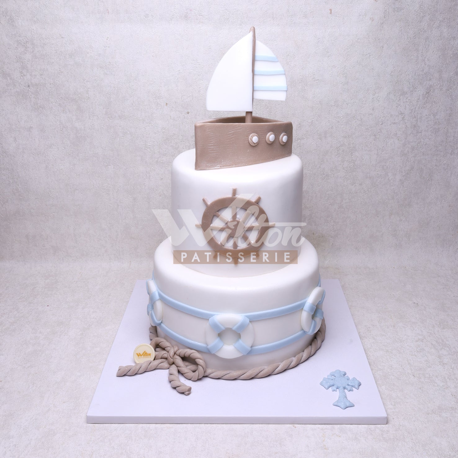 V.3.d BOAT - Christening Cake - WILTON PATISSERIE