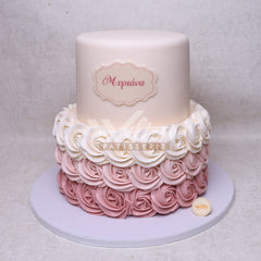 V.45.a ROSETTE - Christening Cake - WILTON PATISSERIE
