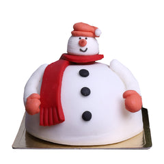 SNOWMAN CHRISTMAS CAKE INDIVIDUAL