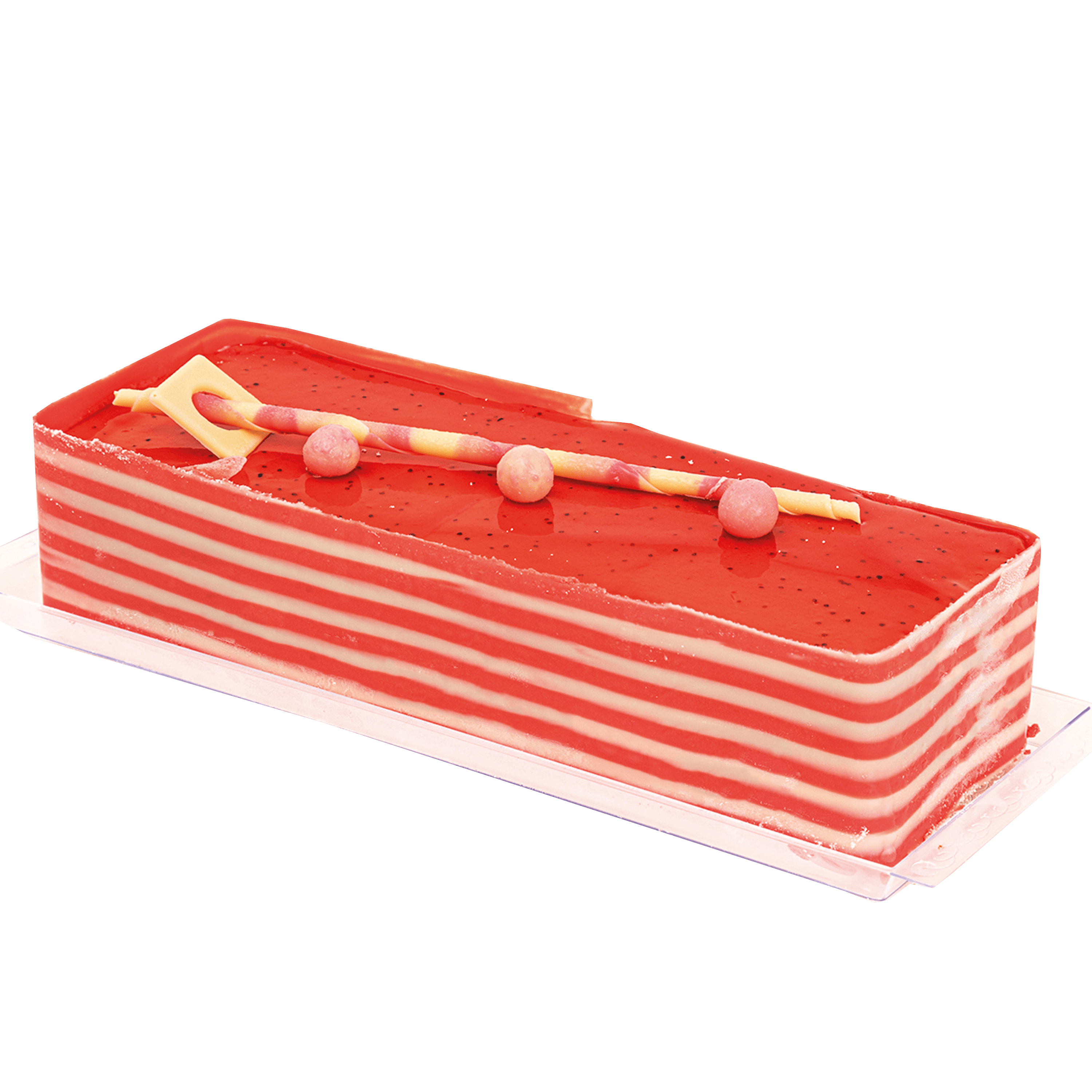 Vanilla Strawberry Mousse Log - WILTON PATISSERIE