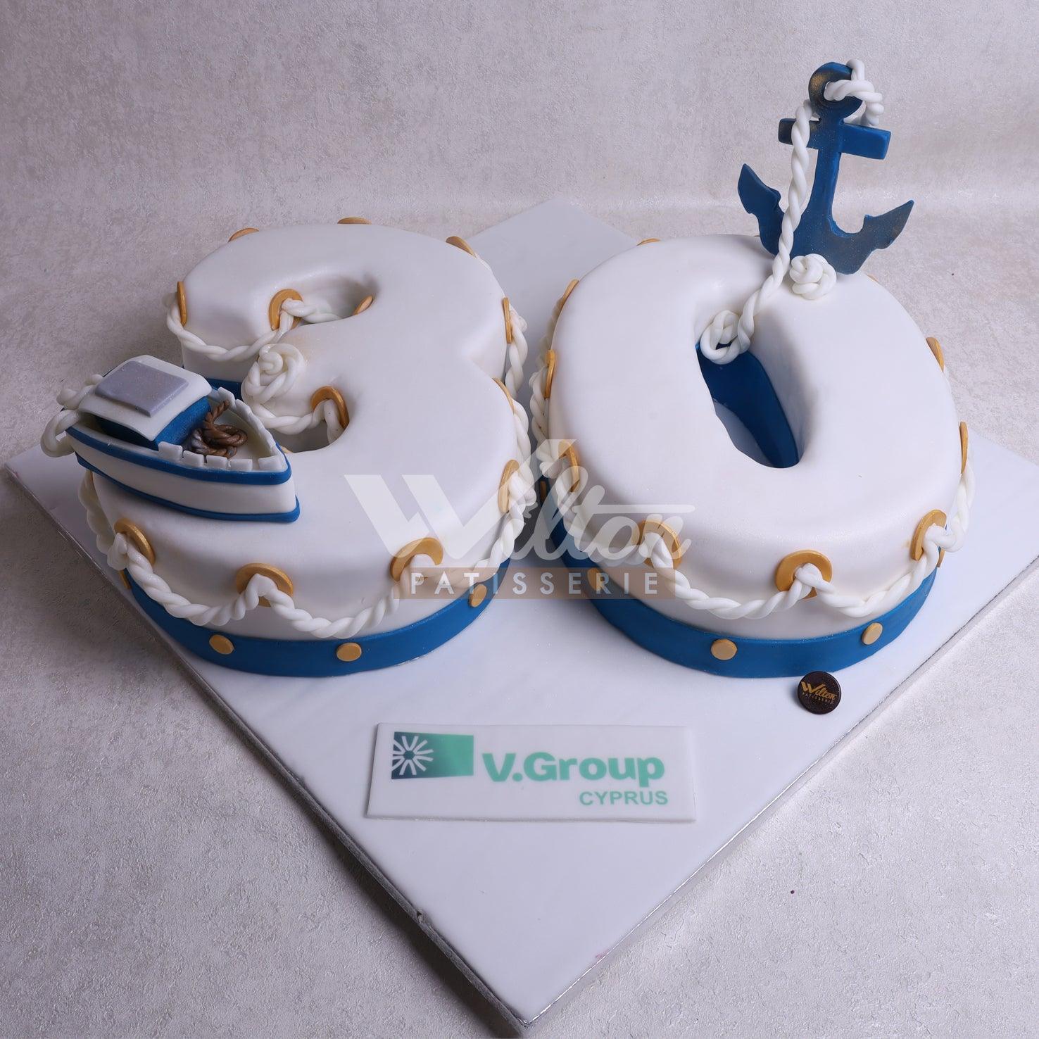 DD.14.b ANCHOR - Adult Birthday Cake - WILTON PATISSERIE