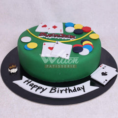 M.11.a POKER - Men Birthday Cakes - WILTON PATISSERIE