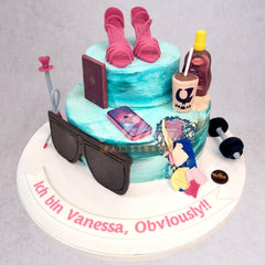 W20.a BEACH - Women Birthday Cakes - WILTON PATISSERIE