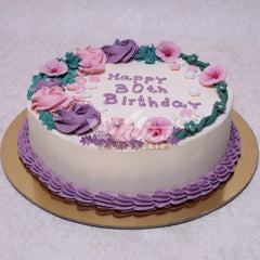 W6.21 FLOWERS - Women Birthday Cakes - WILTON PATISSERIE